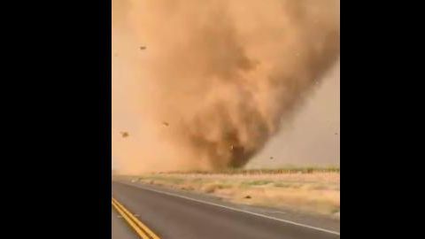 El tornado no causó grandes daños.