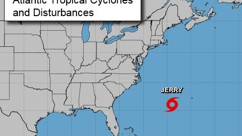 Tormentas Karen, Jerry y Lorenzo en la cuenca del Atlántico.