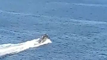 VIDEO: Persecución por mar a narcotraficante que escapaban tras una balacera en México