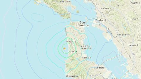 El sismo ocurrió cerca de San Francisco.