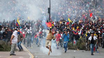 Alrededor de 7.000 indígenas llegaron a protestar a Quito desde el lunes.