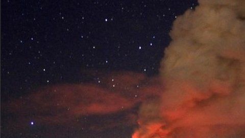 El volcán activo Popocatépetl se ubica entre Ciudad de México y Puebla.