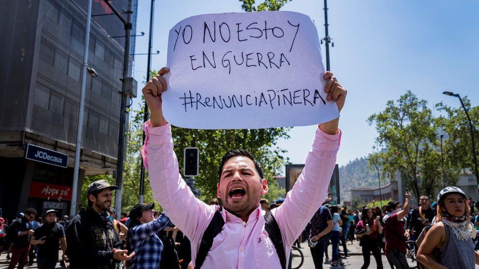 Protestas en Chile.