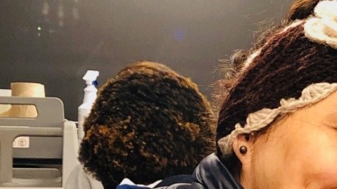 Tania Romero y su hijo Cristian Padilla.
