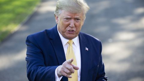 US President Donald J. Trump departs the White House