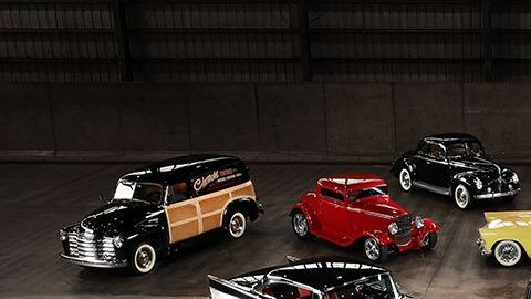 Foto de los primeros 14 autos de la colección "The Vault Portfolio" que se subastaron en Connecticut el pasado mes de junio