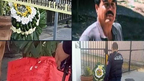 Cártel de Sinaloa de El Mayo Zambada manda temible mensaje a mediante corona fúnebre