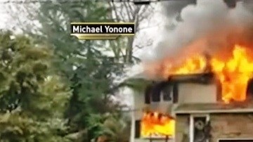 Tres casas se incendiaron