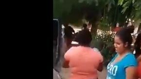 Repartición de despensa por parte del CJNG.