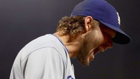 Clayton Kershaw emblema del pitcheo de los Dodgers de Los Angeles.