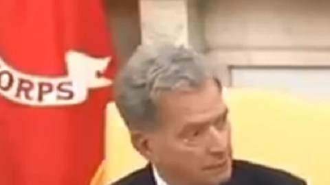 Los presidentes Donald Trump y Sauli Niinistö.