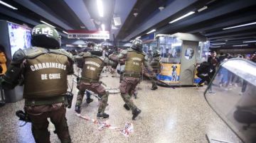 Enfrentamientos el viernes dentro del Metro