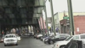 La ventana trasera quedó destrozada