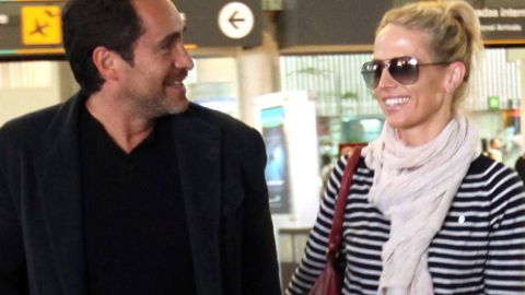Demián Bichir y Stefanie Sherk