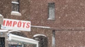 Una nevada en Montreal, Canadá.