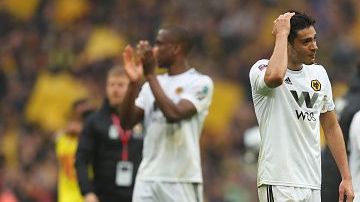 Raúl Jiménez con el Wolverhampton.