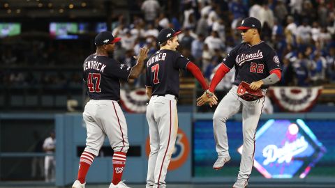 Los Nationals ganaron en el Dodger Stadium.