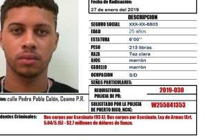 La ficha criminal de Leonardo Reyes Colón.