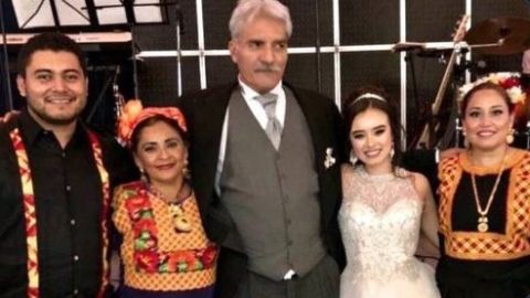 José Mireles con su ahora esposa Estephania Valdés.