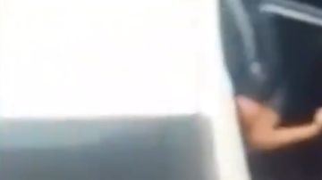 El momento quedó grabado en video.