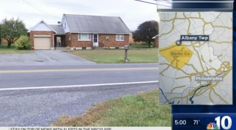 La casa donde vivían, al norte de Filadelfia