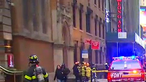 Bomberos en la zona