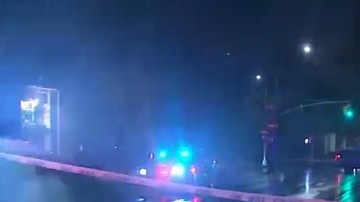 NYPD en la escena en Ocean Avenue