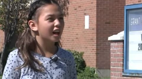 Rhythm Pacheco tiene 10 años y estudia en una escuela primaria en Utah.