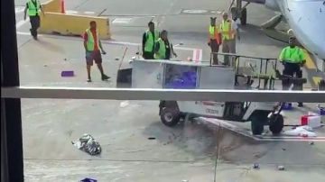 Un trabajador consiguió detener el vehículo.