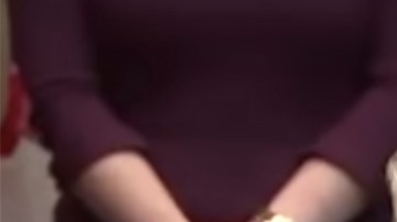 Trump cuando hablaba con la astronauta.