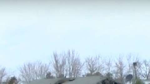 Así quedó la vivienda después del incendio.