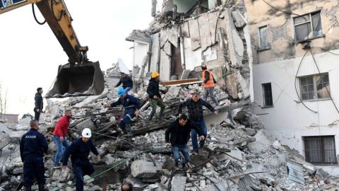 Un fuerte terremoto sacudió este martes a Albania.