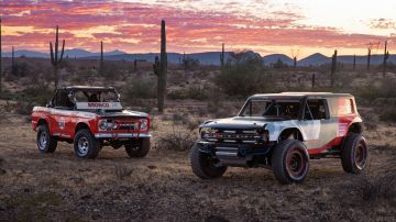 Ford’s Bronco R race prototype debuts in the desert to celebrate 50th anniversary of Rod Hall’s historic Baja 1000 win, an overall victory in a 4x4 that’s never been duplicated in 50 years.