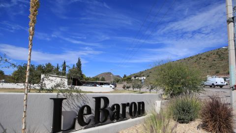 Entrada a la comunidad de LeBaron, en el municipio de Galeana.