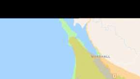 El mapa de posibles apagones.