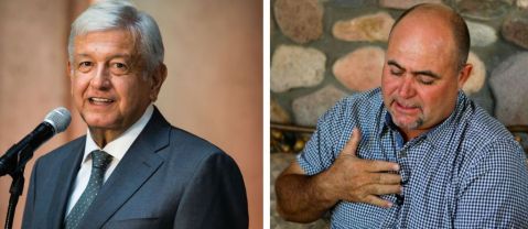López Obrador y Julián LeBarón.