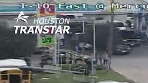 El choque ocurrió a eso de las 11 a.m. por la carretera I-10 Este a la altura de la calle Mercury.