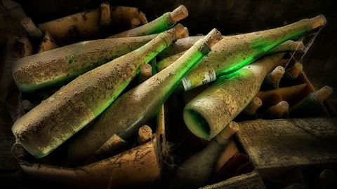 El navío estaba a 250 pies de profundidad y sacaron las 900 botellas una por una. (Imagen sólo para fines ilustrativos).