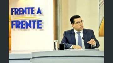 El fiscal general Raúl Melara durante la entrevista de este miércoles en Frente a Frente.