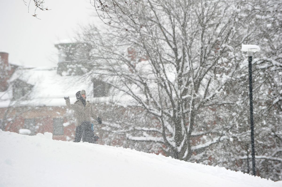 El peor periodo de la tormenta será entre la tarde y noche del miércoles próximo. En la foto de archivo, nieve en Boston.