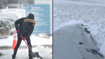 La tormenta de nieve provocó un accidente en el aeropuerto O'Hare.