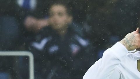 Sergio Ramos celebra el gol con el que abrió el marcador.