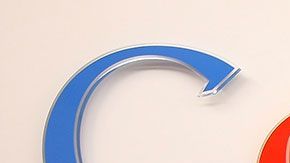 El hombre hasta usó colores similares a las del famoso buscador de internet.