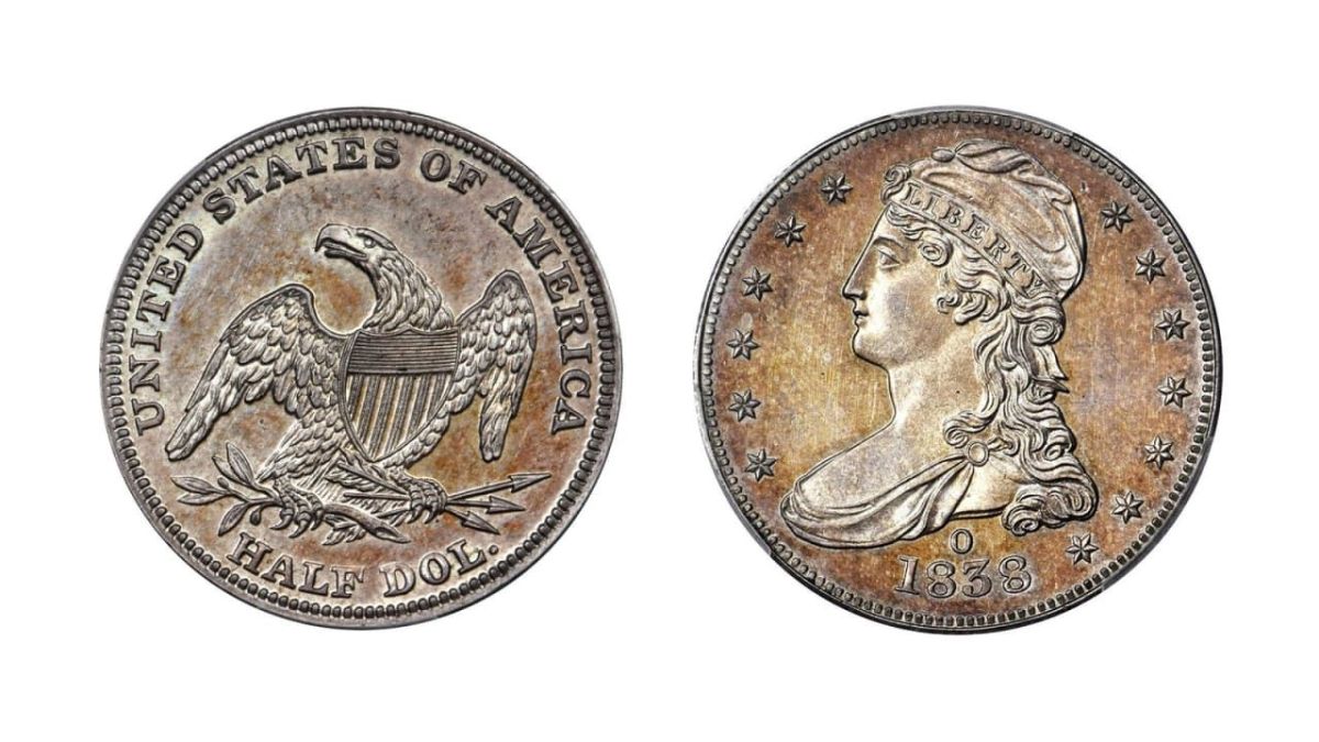 Moneda única sale a subasta, es conocida como la 1838 O.