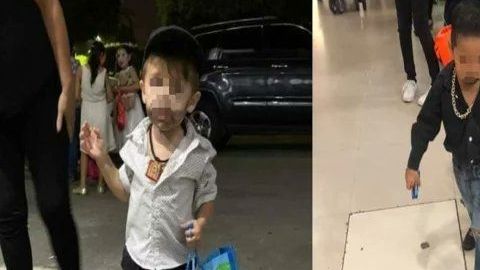 Niños disfrazados de sicarios y Ovidio Guzmán.