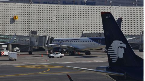 Aviones de Aeroméxico.