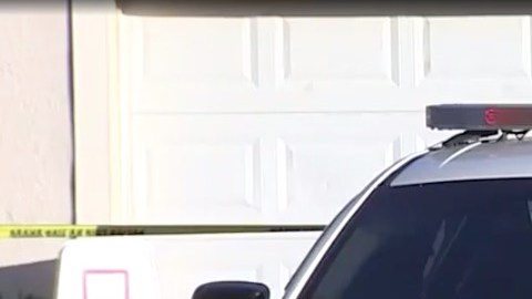 Una patrulla en la escena de la tragedia.