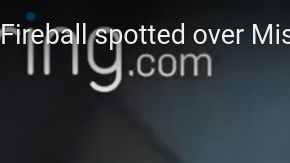 Captura de pantalla de un video del meteoro, publicado en YouTube.