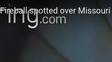 Captura de pantalla de un video del meteoro, publicado en YouTube.