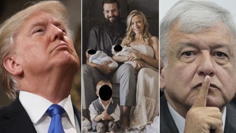 El presidente López Obrador (derecha) hablará con Trump sobre narco en México.